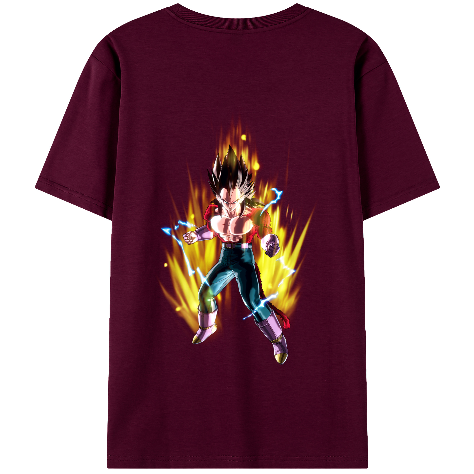 （画像用） ドラゴンボール ベジータ四世（Bejīta Yonsei）DRAGON BALL Vegeta IV レディース半袖Tシャツ(バックプリント)